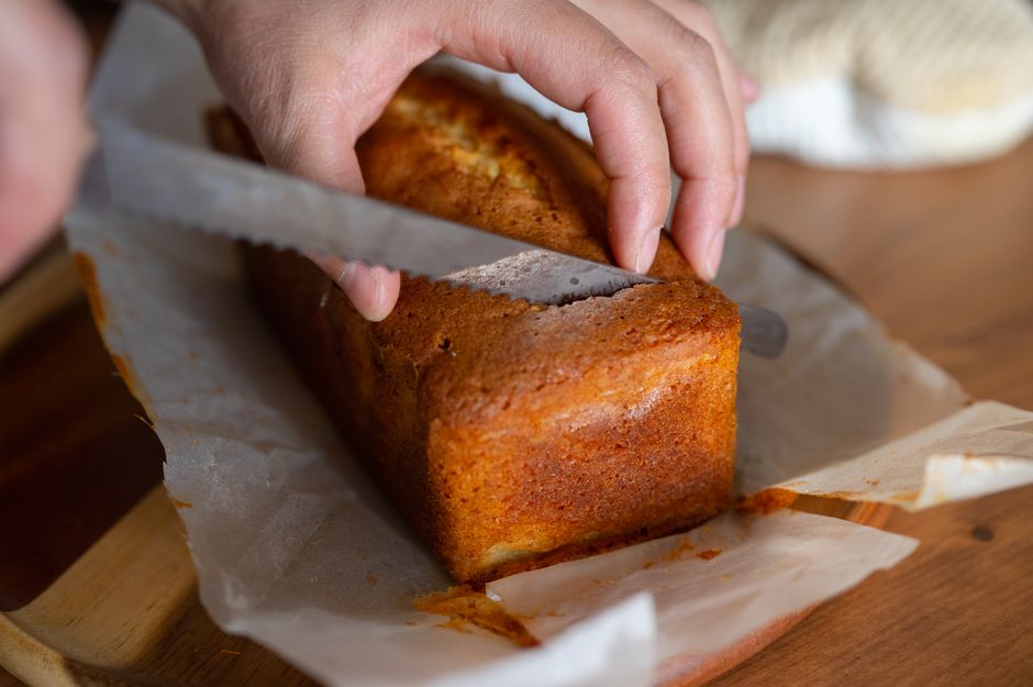 Lemon Loaf with blueberry swirl — food · Baking