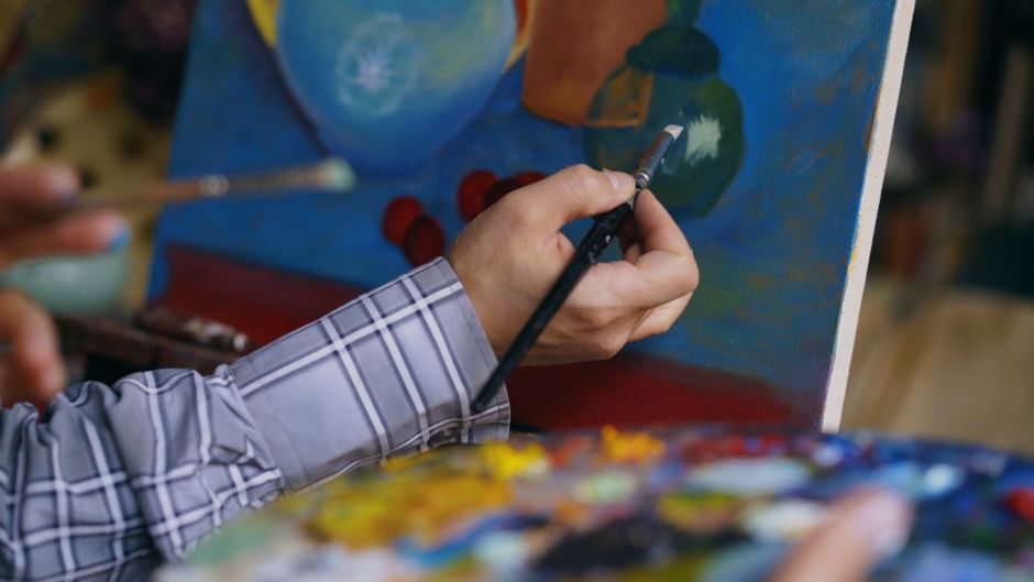 Paint-And-Sip Night with a nostalgic callback — entertainment · Date Nights