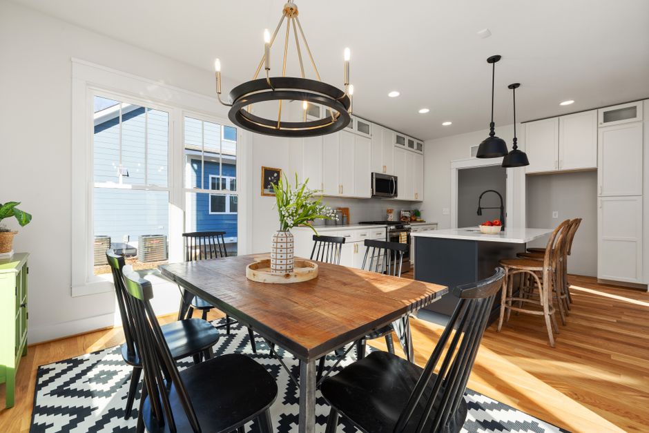 Breakfast Nook with a cozy corner detail — home · Kitchens