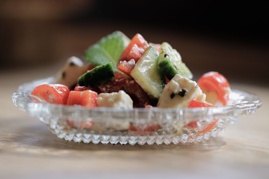 Whipped Feta Dip with toasted seeds — food · Snacks