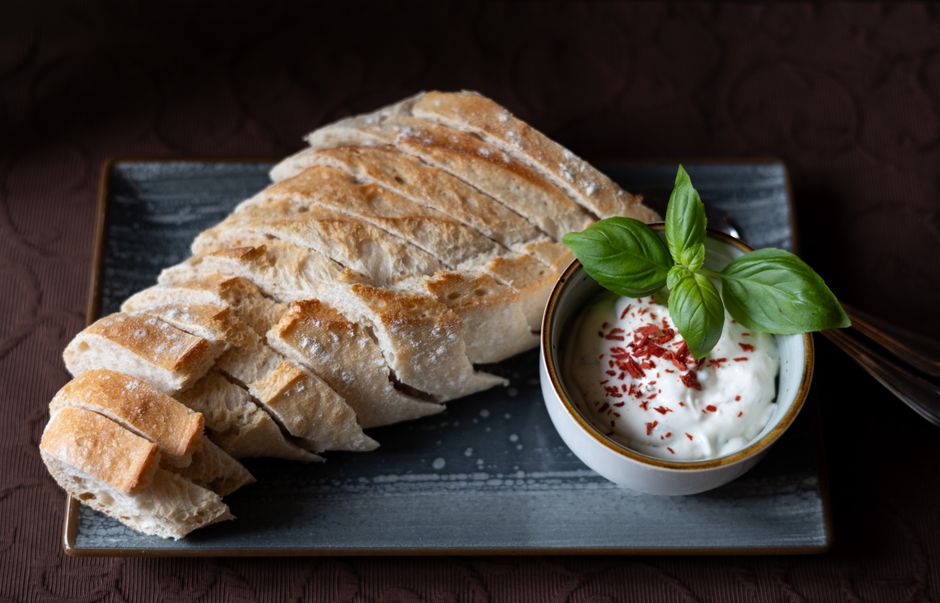 Whipped Feta Dip with peanut butter drizzle — food · Snacks