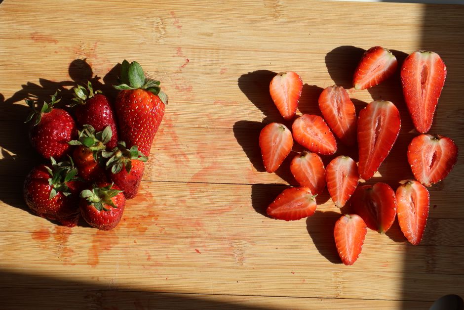 Strawberry Galette with blueberry swirl — food · Baking