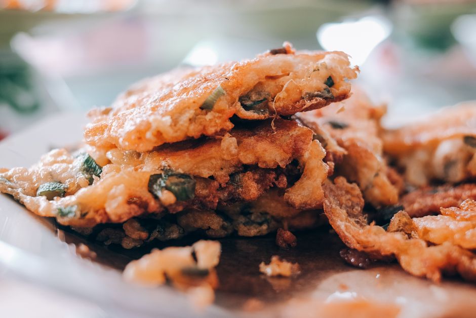 Crispy Corn Fritters for a birthday buffet — food · Party Food