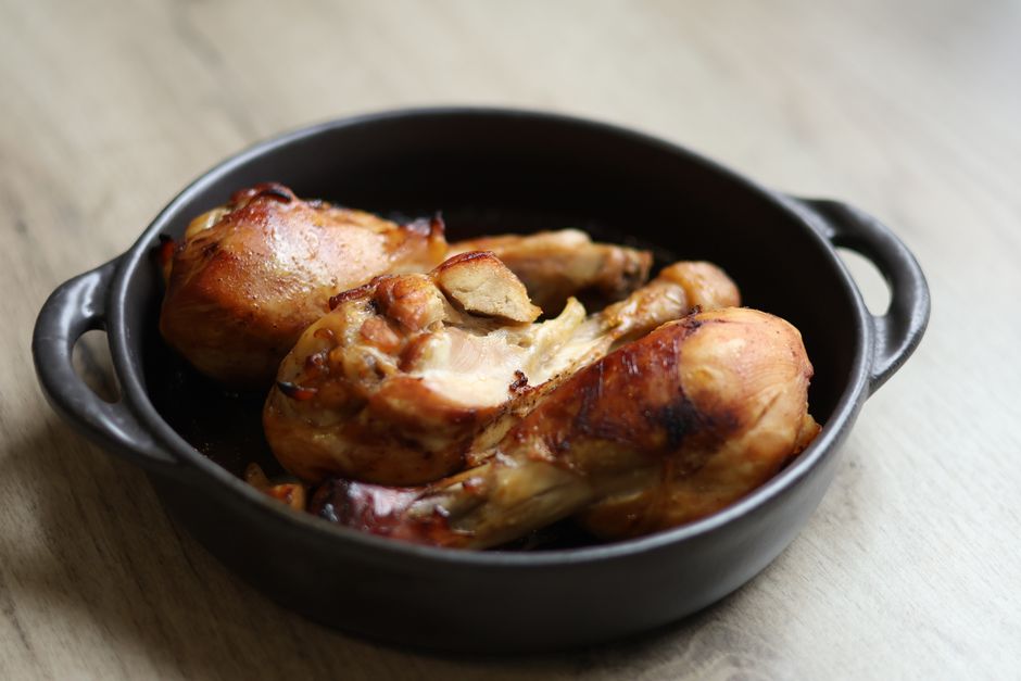 Honey Mustard Chicken with tomato basil relish — food · Dinner Ideas
