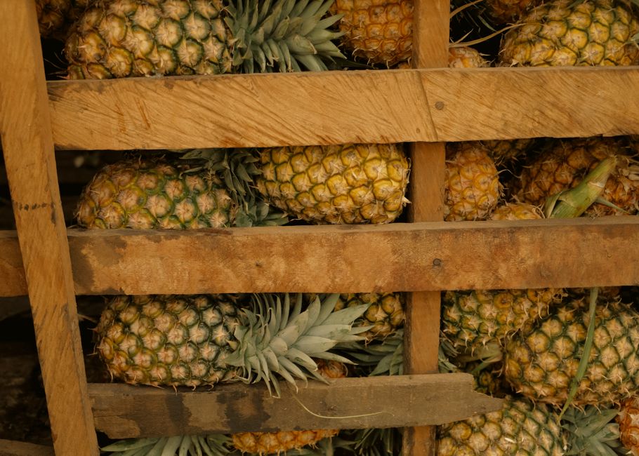 Pineapple Agua Fresca with coconut cream — food · Drinks