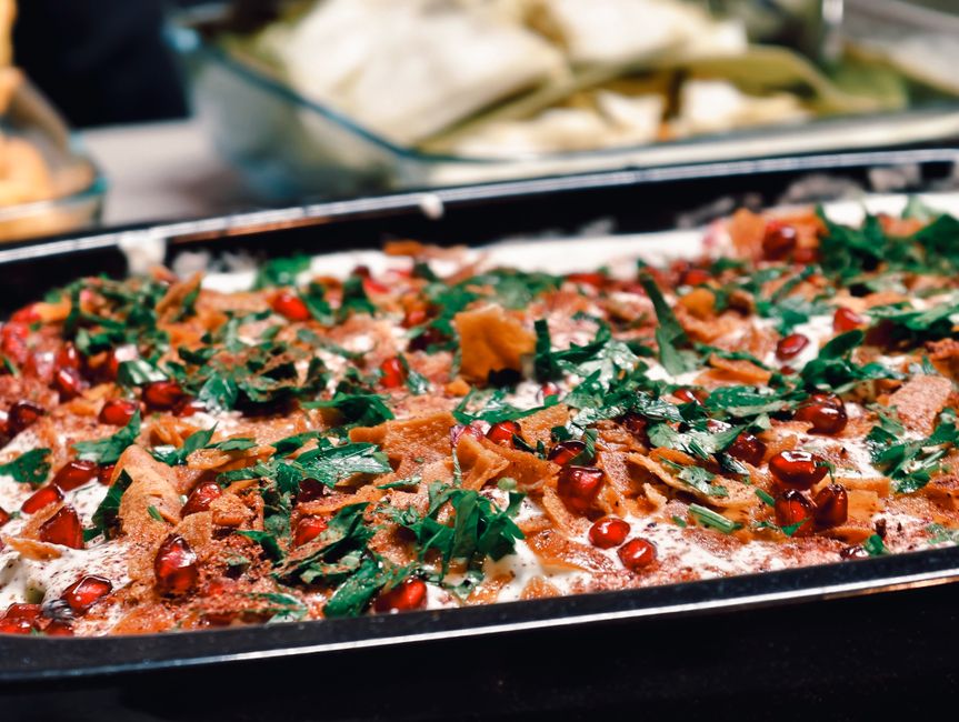 Za’atar Pita Crisps with dried fruit — food · Snacks