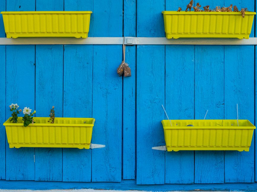 Rope Planter in a warm oak palette with a painted finish — home · DIY