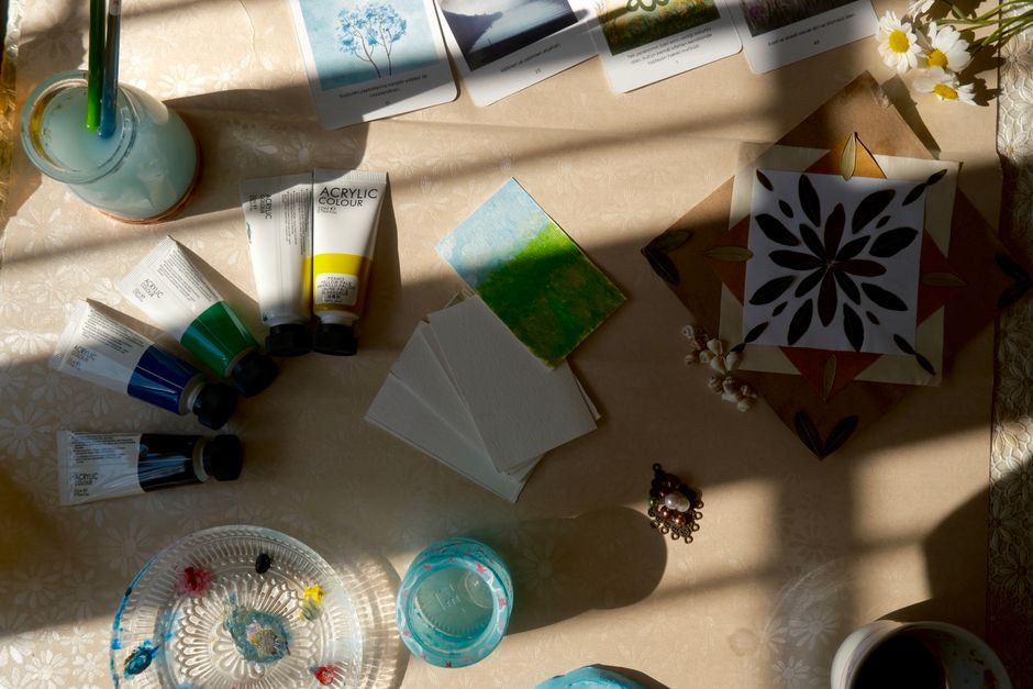Miniature Gouache Garden using old photographs — diy-creativity · Art & Painting