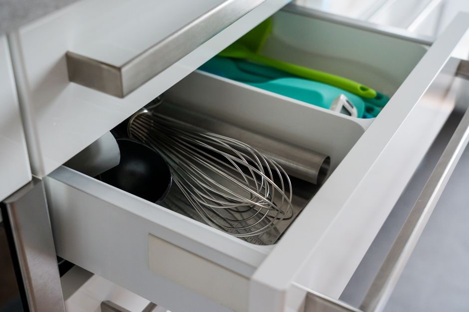Drawer Organizer with a vintage-modern mix — home · Kitchens