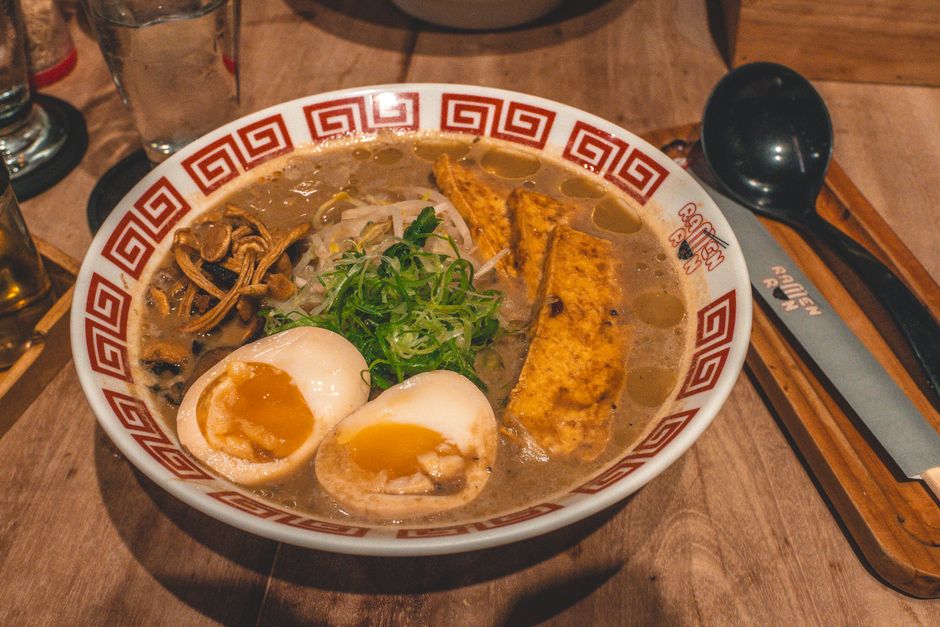 Miso Mushroom Noodles for family style tables — food · Dinner Ideas