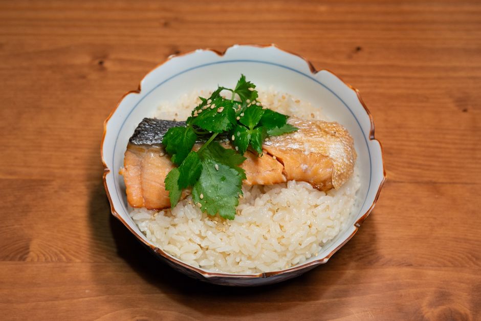 Miso Salmon with roasted garlic — food · Recipes