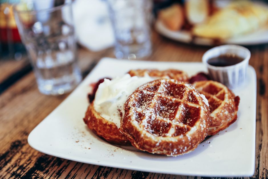 Lemon Ricotta Waffles for brunch easy reset — food · Breakfast & Brunch