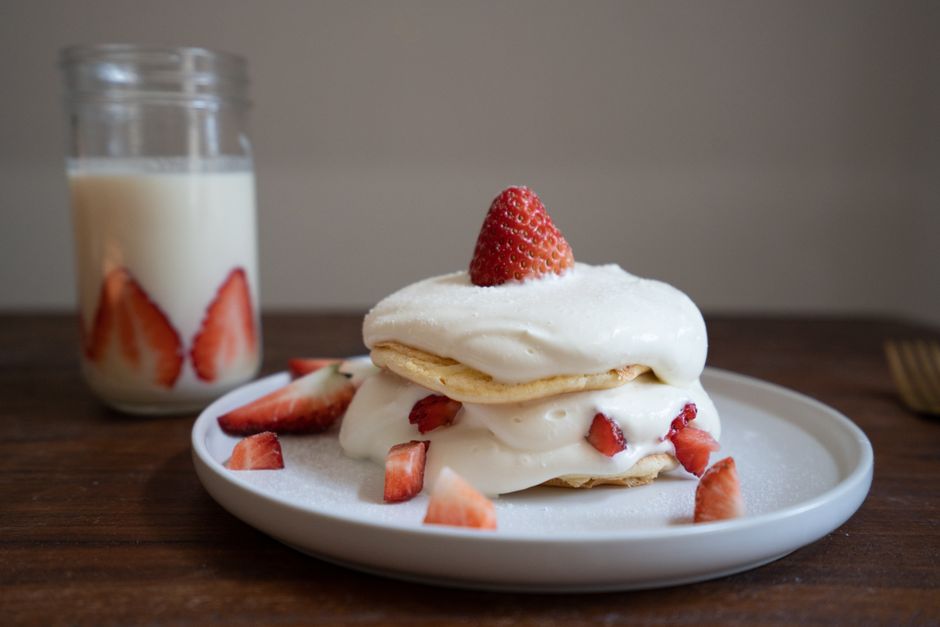 Strawberry Shortcake Bites for pretty dessert spread — food · Desserts