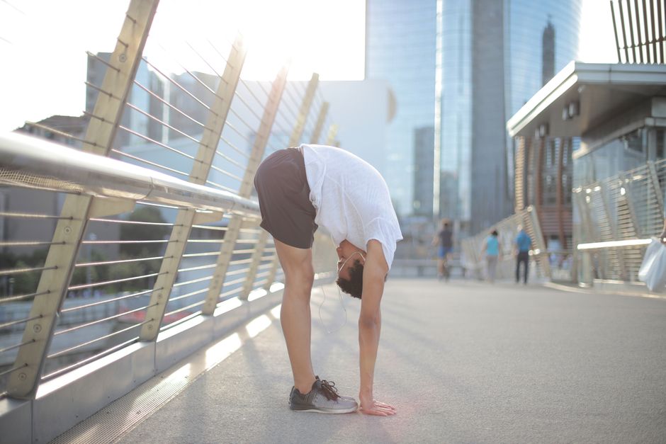 Five-Minute Stretch during a midday reset — wellness · Morning Routines