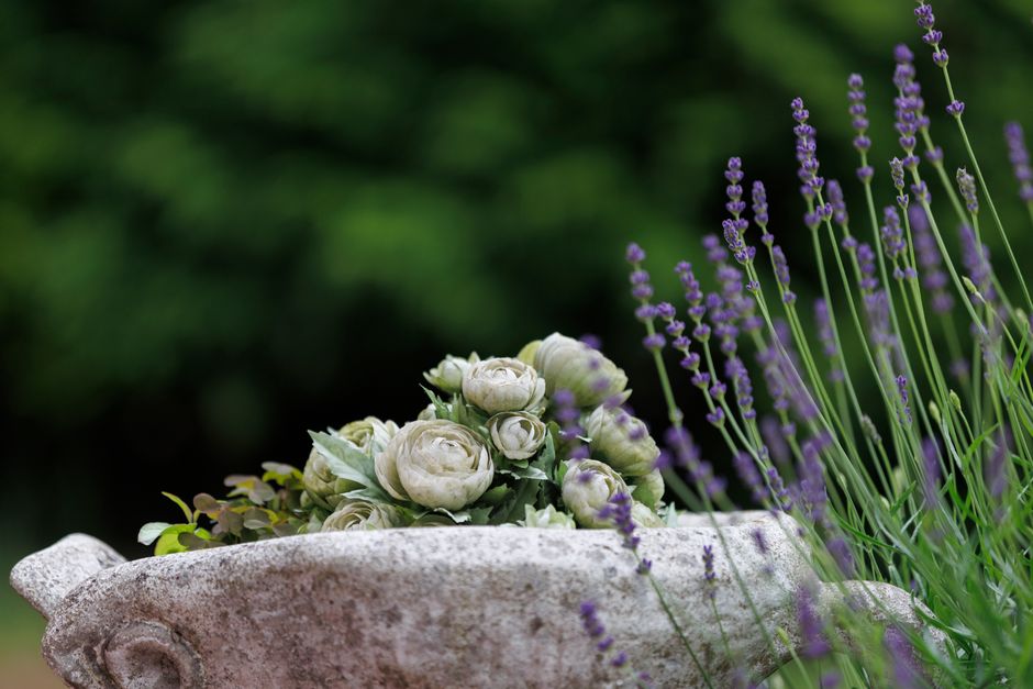 Herb Planter with woven texture — home · Garden & Outdoor