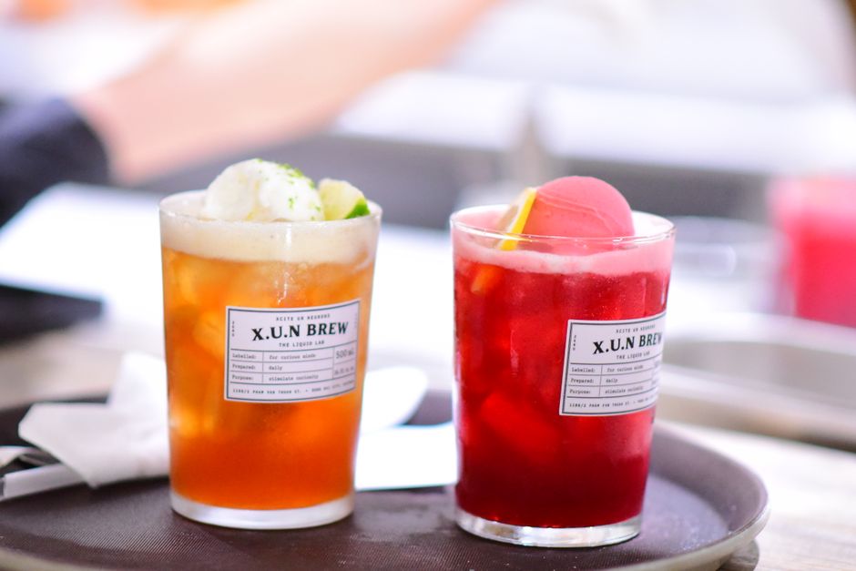 Sparkling Mocktail Bar around a themed snack table — celebrations · New Year's