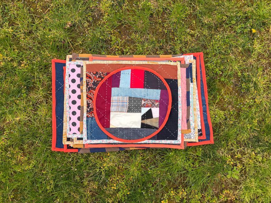 Patchwork Table Runner — simple skirt everyday from recycled paper — diy-creativity · Sewing