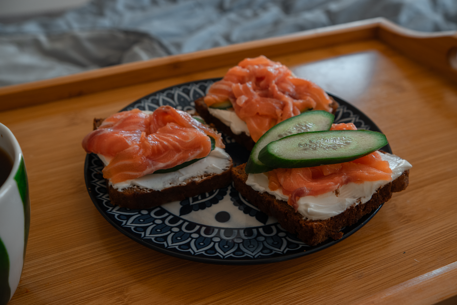 Tea Sandwich Tray with a signature beverage — food · Food & Hosting