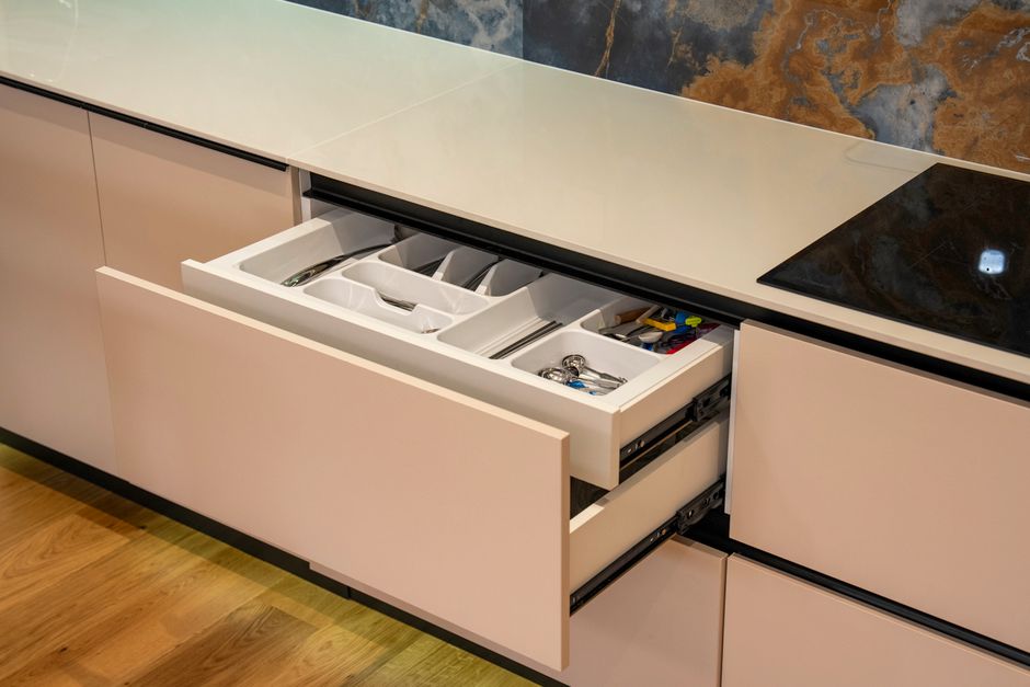 Drawer Organizer with a cozy corner detail — home · Kitchens