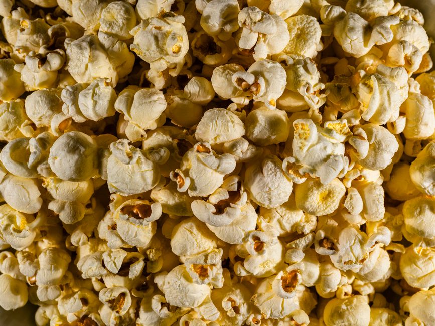Parmesan Popcorn for a game-day table — food · Snacks