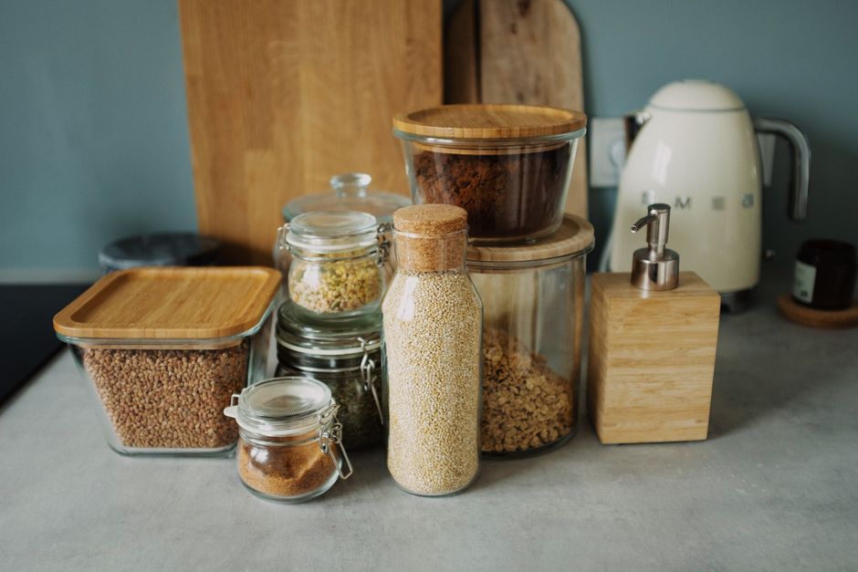 Pantry Bins with a gallery-style arrangement — home · Organization