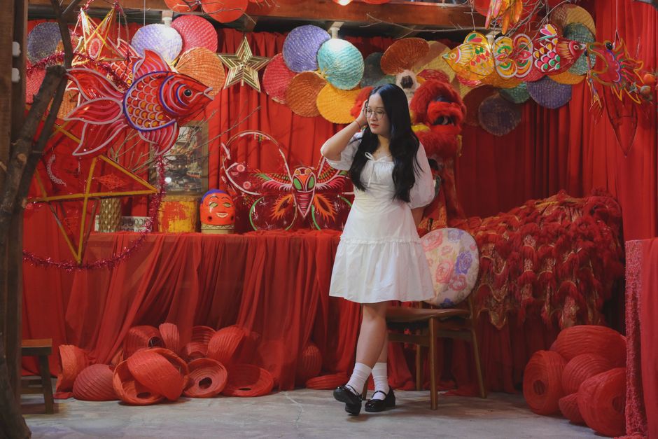 Costume Photo Corner with a playful party favor — celebrations · Halloween