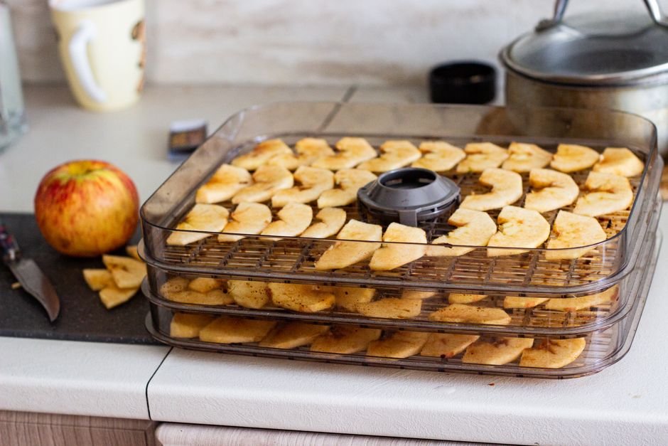 Cinnamon Apple Chips with cinnamon honey — food · Snacks