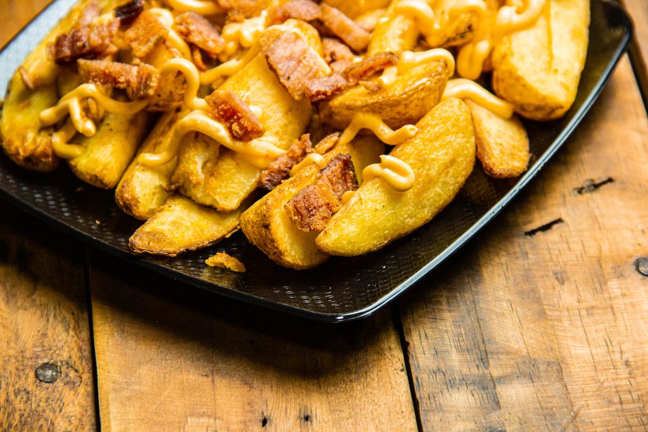 Baked Potato Bar with a mix of textures — food · Food & Hosting