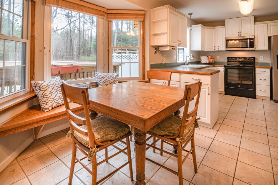 Breakfast Nook with a clever vertical solution — home · Kitchens
