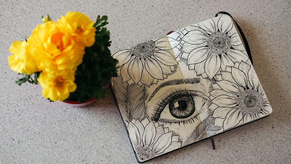 Ink Botanical Sketch for a beginner maker — diy-creativity · Art & Painting