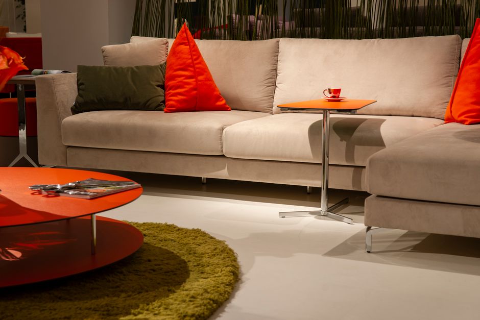 Sofa Layout with a space-saving arrangement — home · Living Rooms