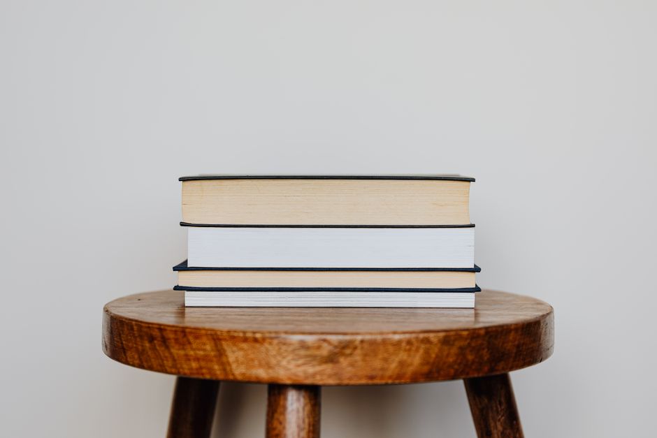 Book Stack with a clever vertical solution — home · Living Rooms