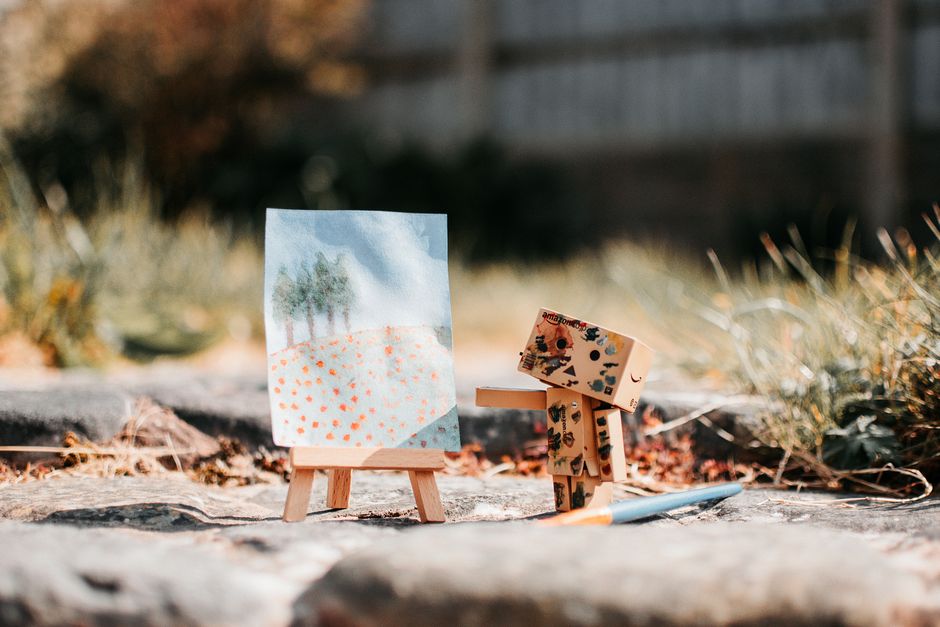 Miniature Gouache Garden for rescuing old materials 2 — diy-creativity · Art & Painting