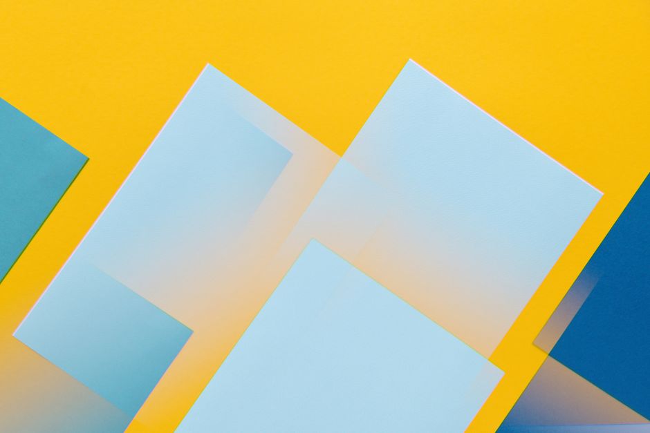 Geometric Color Field with a stitched detail — diy-creativity · Art & Painting