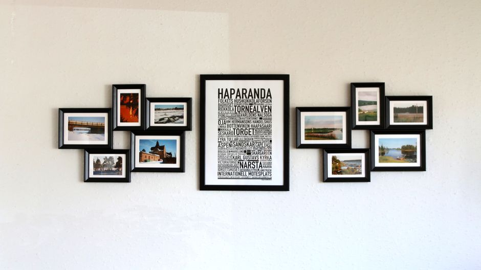 Gallery Wall using warm evening light — home · Home Decor