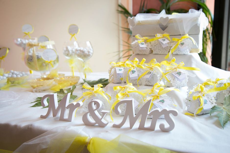 Party Favor Basket around a memory wall — celebrations · Parties