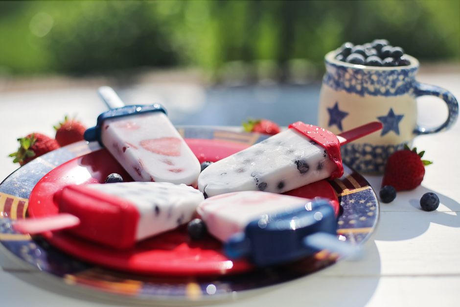 Berry Yogurt Bark with tahini drizzle — food · Snacks