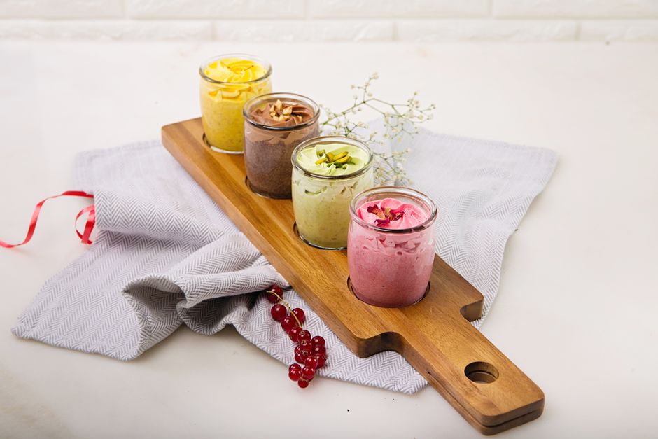 Pistachio Rice Pudding for pretty dessert spread — food · Desserts