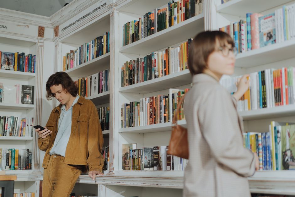 Bookstore Challenge around a living-room setup — entertainment · Date Nights