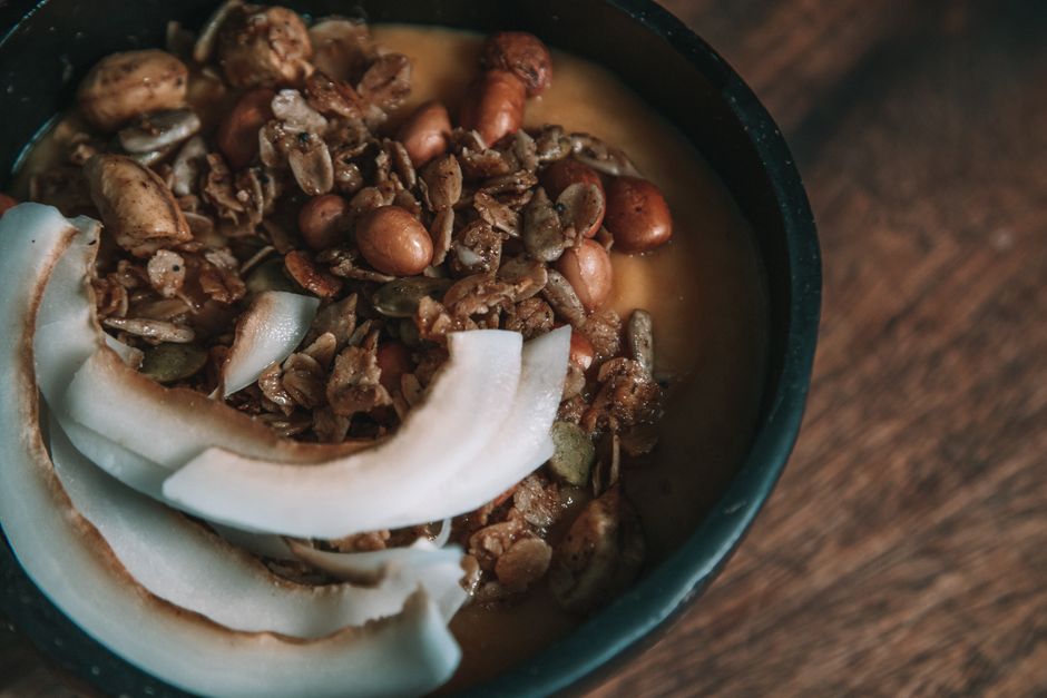 Peach Almond Granola for a breakfast board — food · Breakfast & Brunch