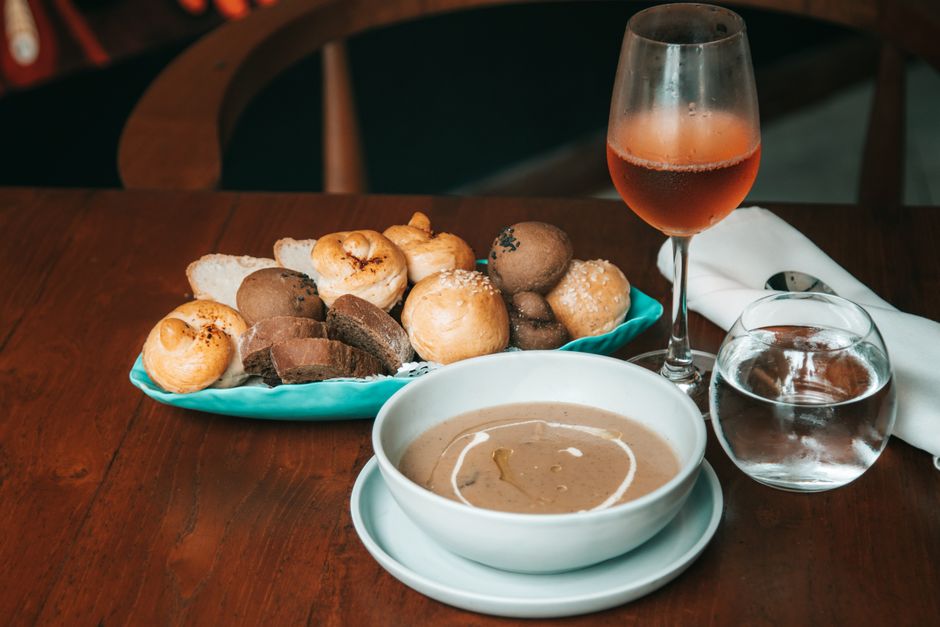 Soup-and-Bread Table for your own spread — food · Food & Hosting