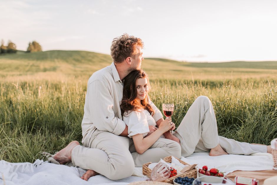 Sunset Picnic around a personal tradition — celebrations · Valentine's Day