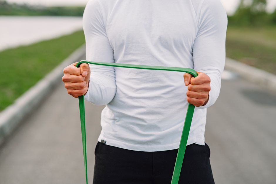 Resistance-Band Routine with a mindful breathing pattern — wellness · Fitness