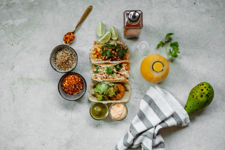 Sweet Potato Tacos with roasted garlic — food · Recipes