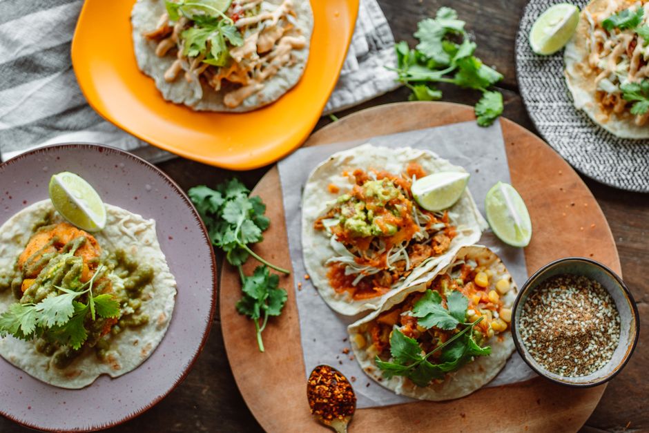 Savory Breakfast Tacos with jam and mascarpone — food · Breakfast & Brunch