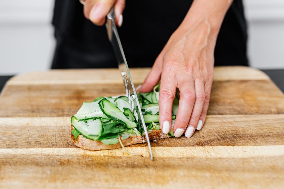 Cucumber Tea Sandwiches with a lemony dip — food · Party Food