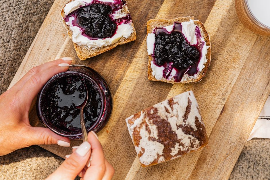 Blueberry Muffins — lemon loaf beginner with lemon zest — food · Baking