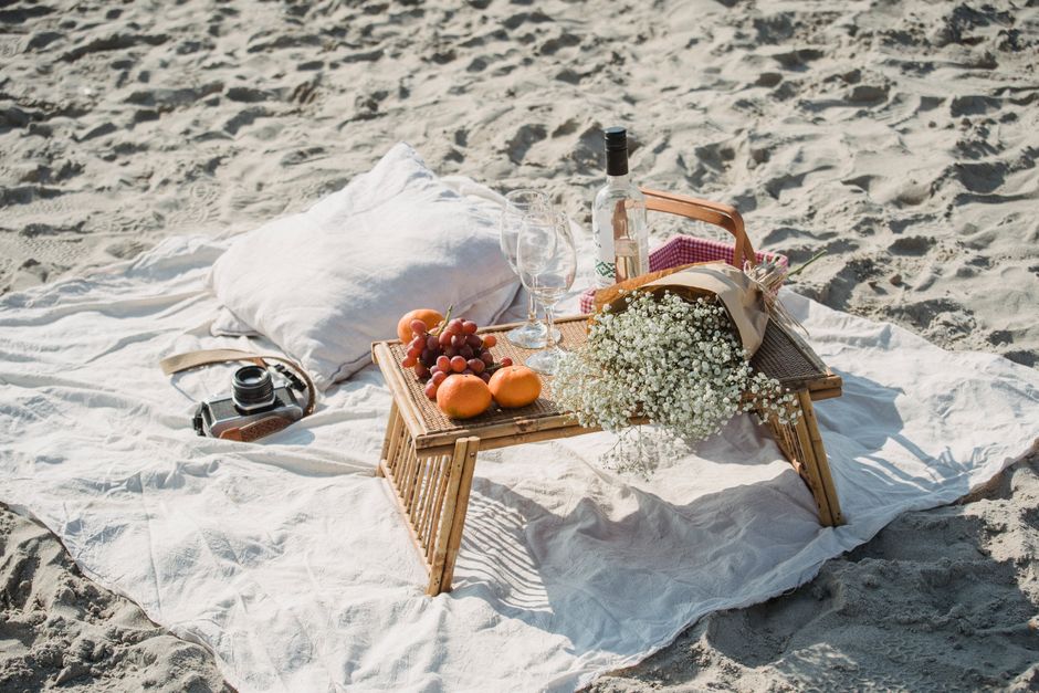 Beach Picnic near a hidden garden — travel · Beach Vacations