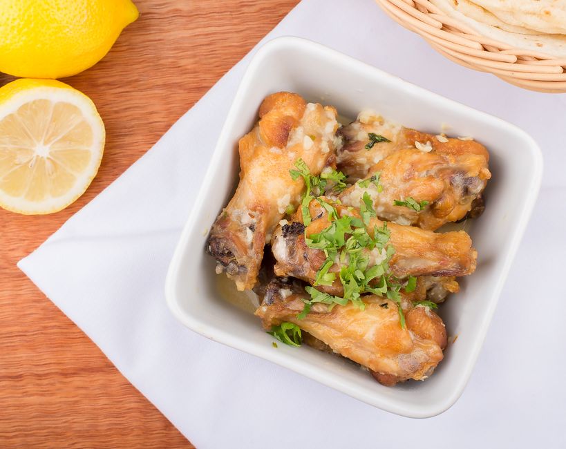 Lemon Herb Chicken with roasted garlic — food · Recipes