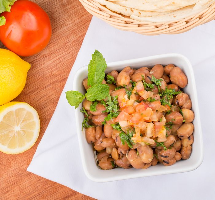 Avocado Bean Salad with roasted nuts — food · Lunch Ideas